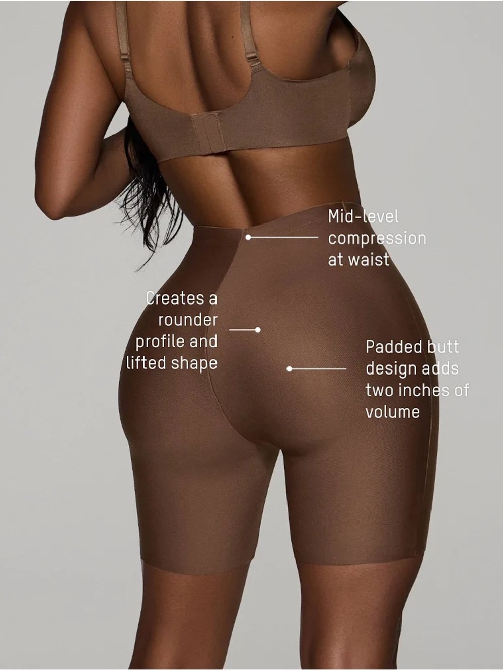 NWT $78 Skims Butt Lifting Shaping Shorts nude M Clay shapewear booty enhance